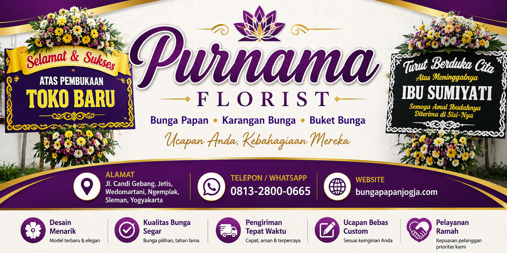 Bunga papan Jogja